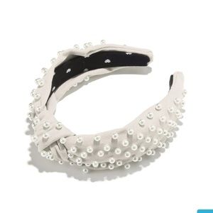 IVORY WOVEN PEARL HEADBAND